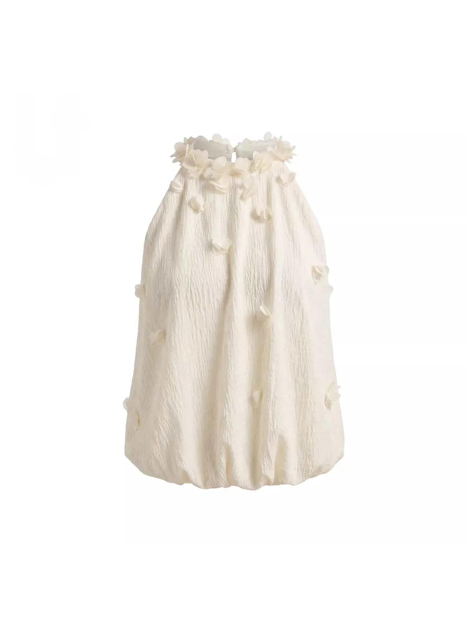 

Comfortable Floral A-Line Top Ne Hanging Strap Summer New Sle Ele Bud Sweet Sle Women's T-irt Floral Pattern