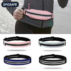 Riñonera ajustable para correr, riñonera reflectante para correr, bolsa deportiva para entrenamiento, soporte para teléfono móvil