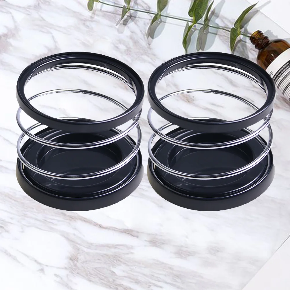 

2pcs Car Cup Holder Black Spring Mounted Drink Holder For Vehicle Outlet Can Storage Practical Car Accessories