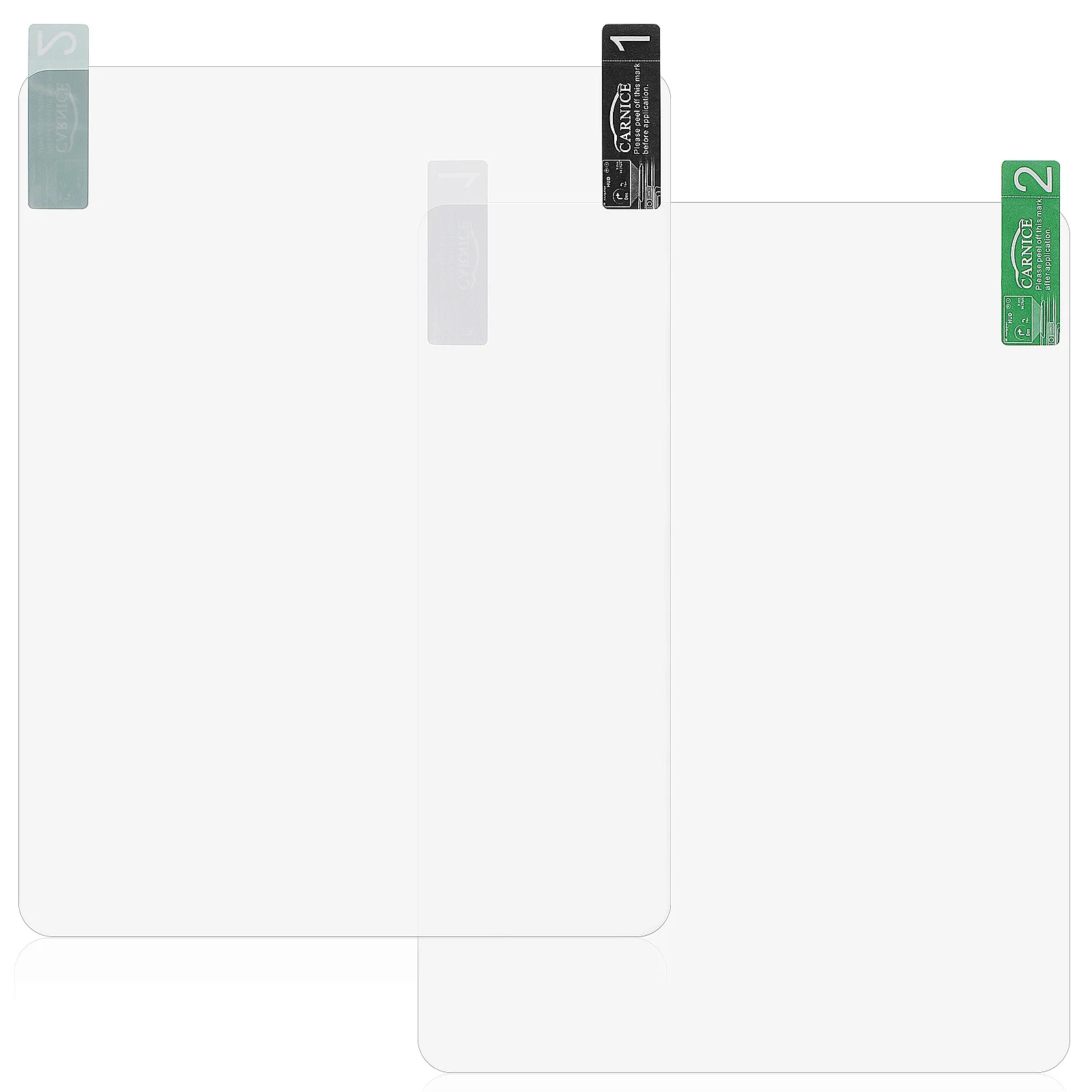 2 قطعة شاشة عرض علوية طبقة عاكسة مادة الحيوانات الأليفة المتينة شاشة واضحة عالية الدقة شاشة واقية للسيارة طبقة سميكة مضادة للتجاعيد