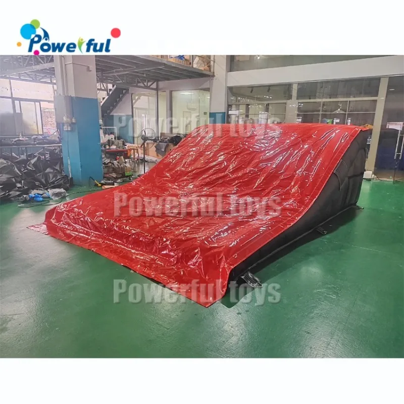 Extreme Moutain Bike Jump Lander Fun Sport Inflatable Mountain Bike Stunt Airbag Inflatable Landing Air Bag for Bmx Safety Stunt