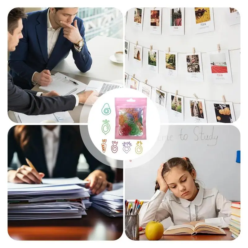 Pennarelli per libri a graffetta 30 pezzi Mini graffette Creative Set regali scolastici colorati casuali per i lavoratori donne uomini insegnanti studenti