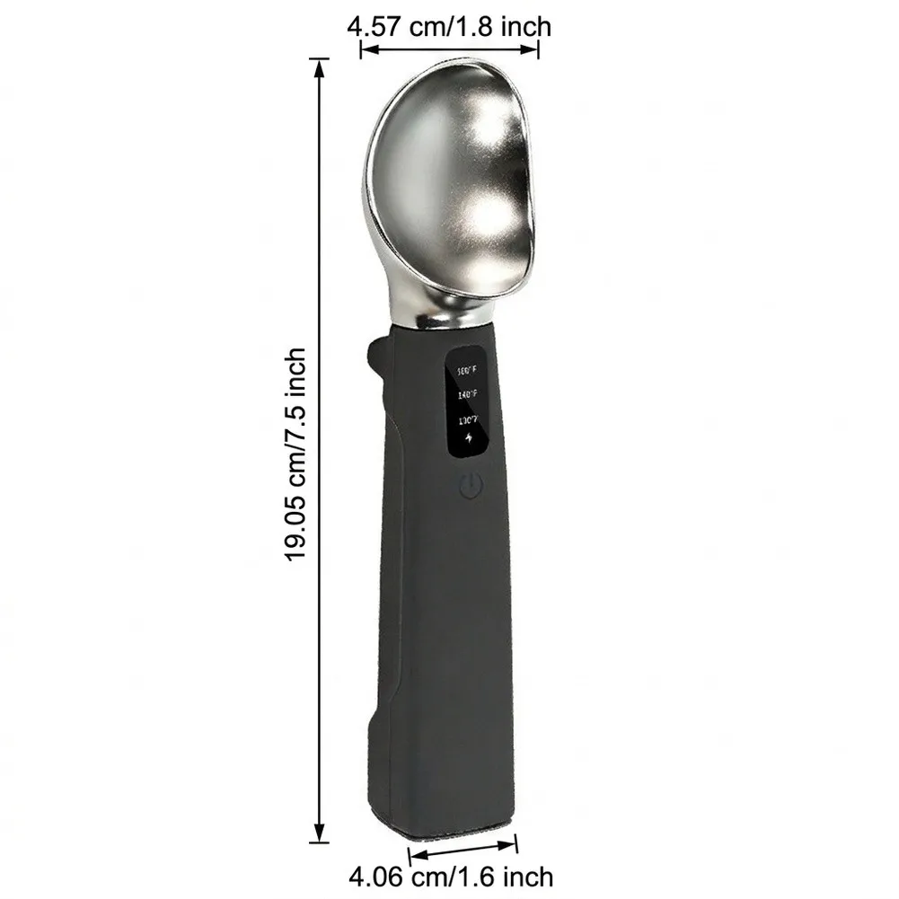 Electric Heated Dessert Scoop, 3-Level Temperature Display For Smooth Ice Cream Serving,for Bakeries, Bars And Family Gatherings