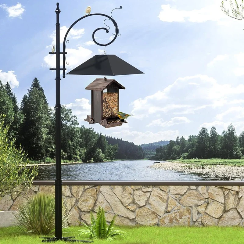 SEWS-Metal Squirrel Baffle Hanging Squirrel Proof Baffle For Bird Feeder Weather-Resistant Squirrel Guard For Outdoor Hanging