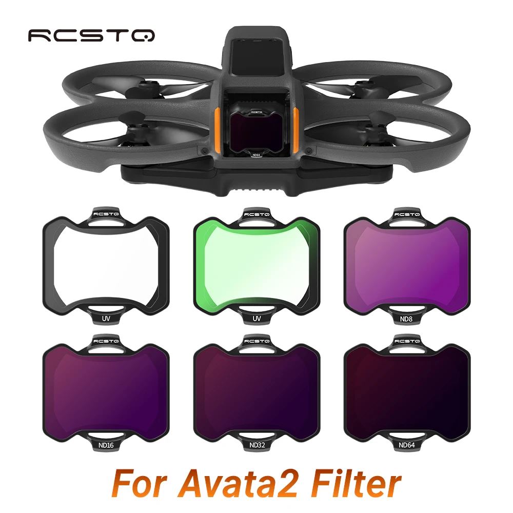 RCSTQ ND Filter For DJI Avata 2 Optical Glass Lenses Adjustable Filter Set ND8 ND16 ND32 ND64 UV CPL Drone Lens Accessories