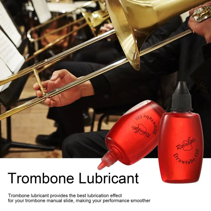 Trombone Lubricants Slide Oil And Cleaning Kit For Trombones 30ml Lubricants Caring Cream For Musical Instrument Caring Easy #WO