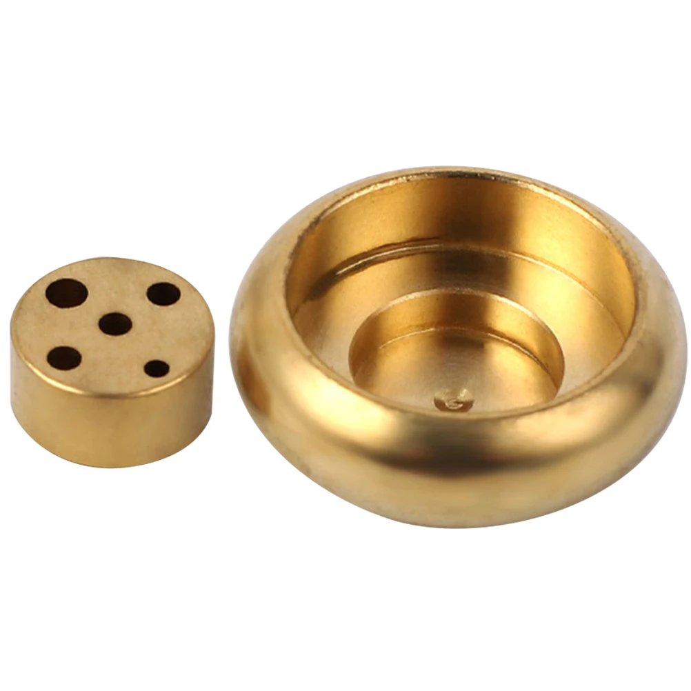 

Drum Shaped Incense Insert 5 Holes Brass Scented Sticks Burner Home Decor Censer Stick Plate Aromatherapy Yoga Meditation