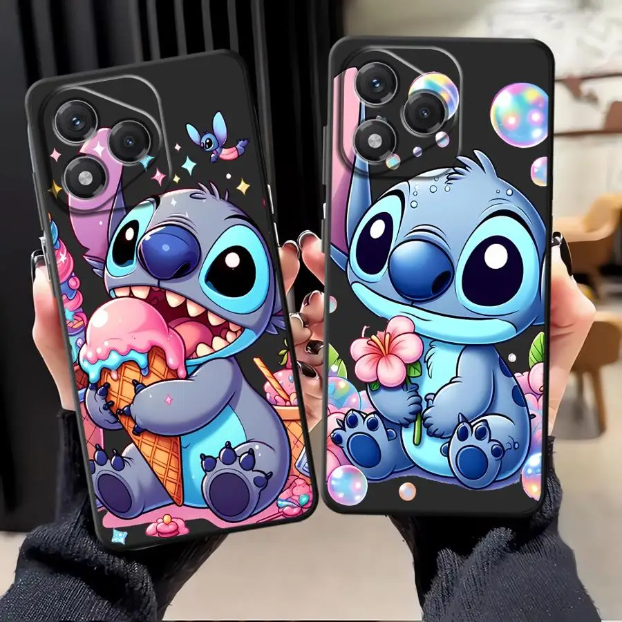 เคสสำหรับ Honor 70 X8 8X X9a X7 X7a 90 Lite X9c X9 ฝาหลังโทรศัพท์แบบนิ่ม ลายการ์ตูนดิสนีย์ สติทช์น่ารัก