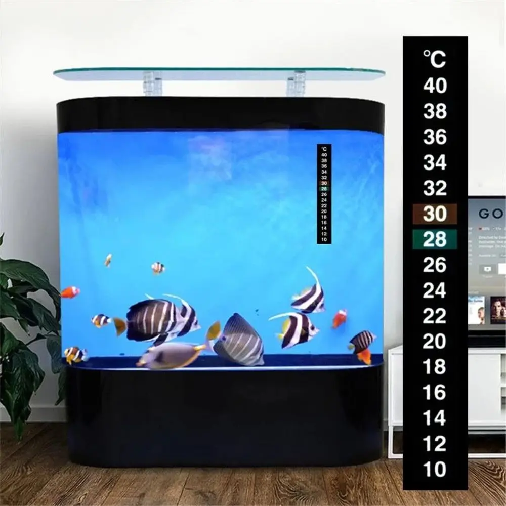 Multi-Functional Digital Fish Tank Measurement Temperature Stickers Fishbowl Accessories Aquarium Thermometer Temp Meter