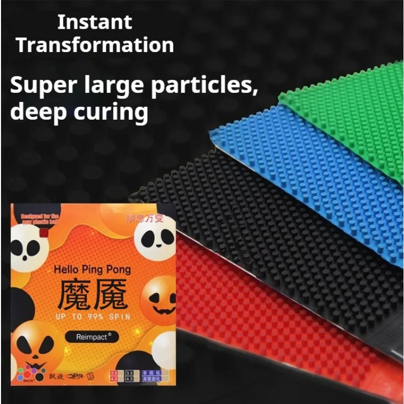 تنس الطاولة ذو الجسيمات الكبيرة جدًا من المطاط OX Momo ذات النقاط الطويلة الملونة العميقة تقريبًا. 4.3 ملم ارتفاع الجسيمات بينغبونغ المطاط