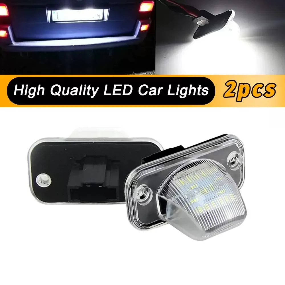 

2pcs for VW Transporter 2003～2023 2024 2025 2026T4 Multivan Caravelle MK4 Eurovan White LED Number License Plate Light Lamps