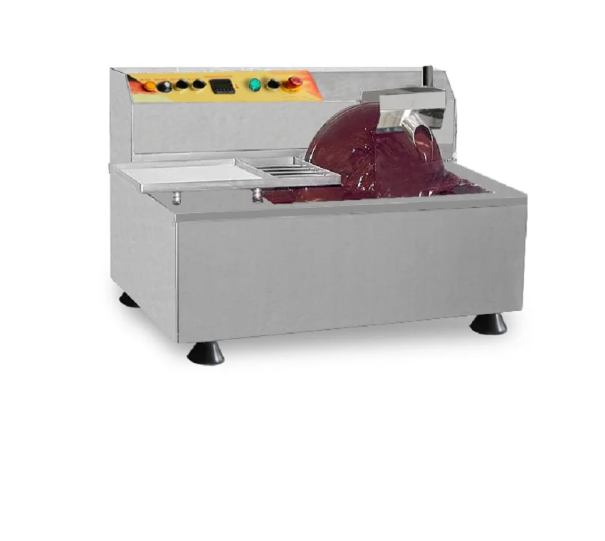 Chocolate Melting spread machine Hot chocolate tempering machine with vibrating table