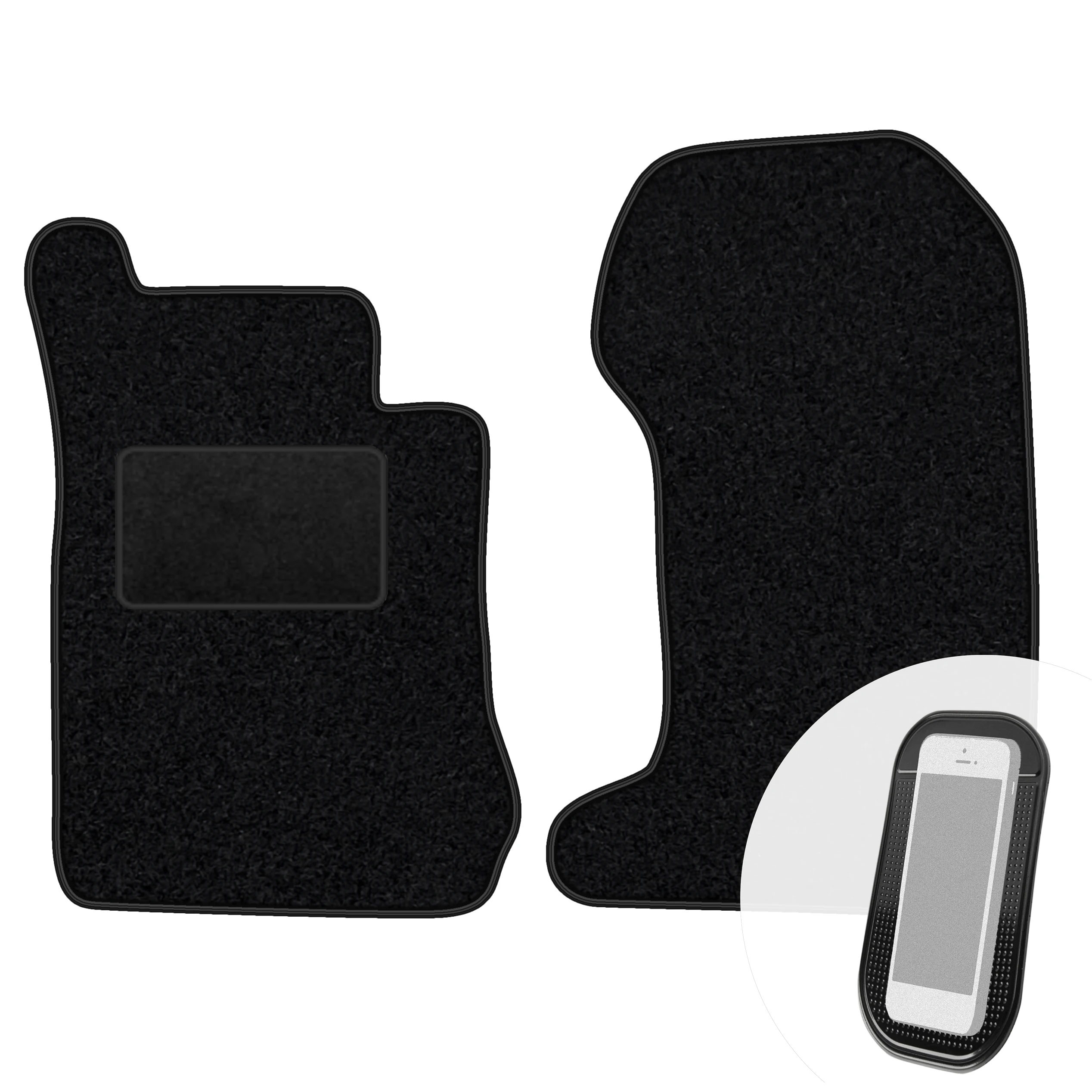 Veloursmatten Przody Zwart voor Mercedes SL-Klasse R129 1989-2001