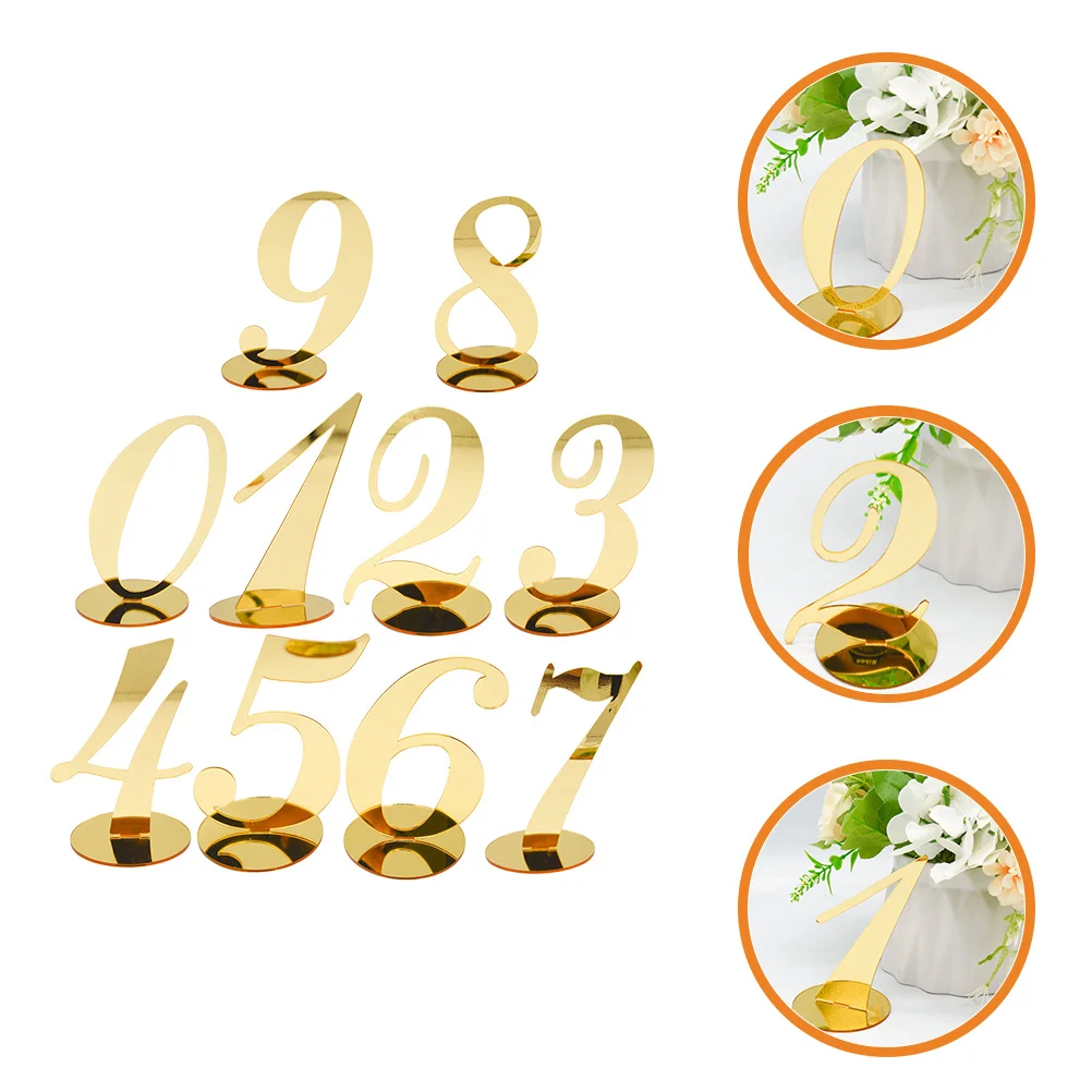 

10Pcs Wedding Table Numbers Precision Cut Acrylic Decorative for Wedding Receptions Event Seating Organization Table Number