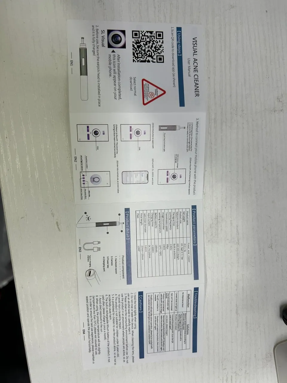 Visual Blackhead Remover 1296P HD Camera 50X Magnification Face Pimple Acne Pore Deep Clean Care Set Smart Blackhead Removal