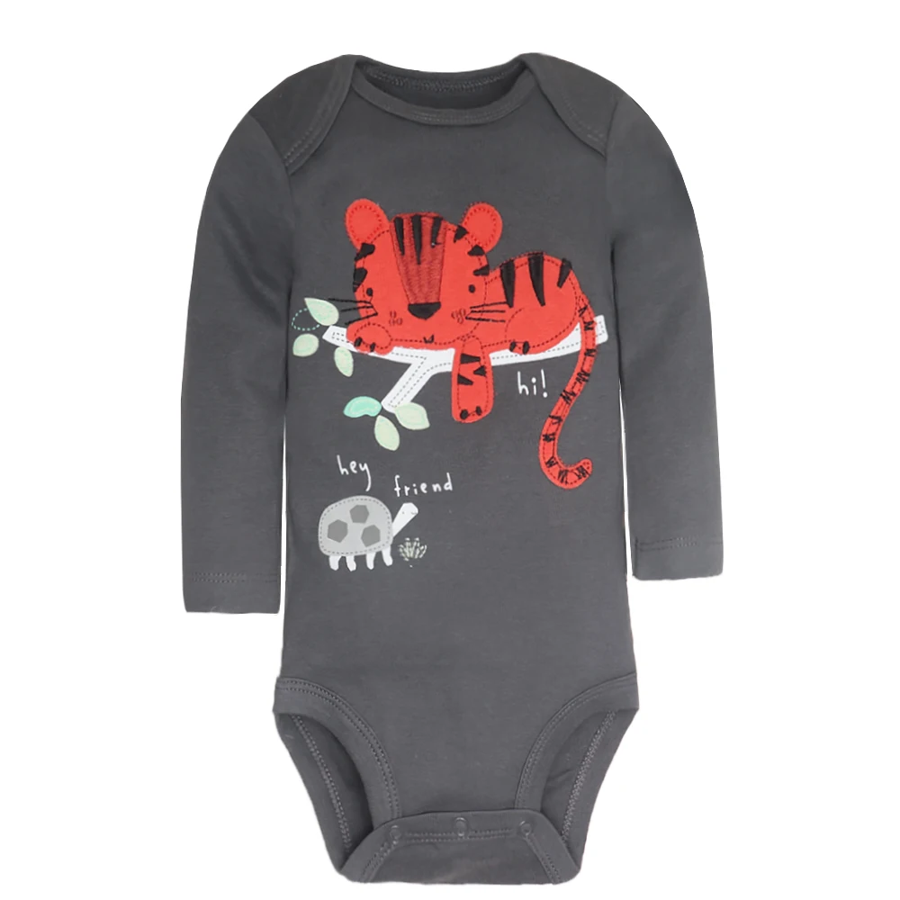 3/4/5Pieces Baby Bodysuits Soft Cotton Dinosaur Cartoon Baby Boy Clothes Infant Newborn Girl Clothing Long Sleeves Bebe Jumpsuit