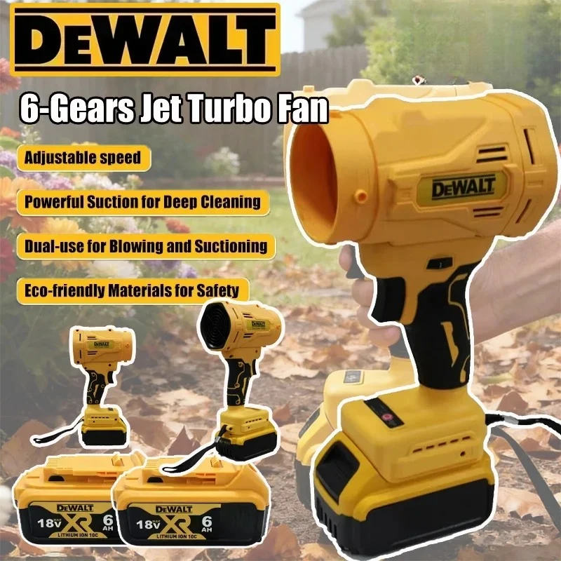 

Беспроводной высокоскоростной бесщеточный электрический воздуходув Dewalt Jet Turbo Fan 130000 об/мин, мощный вентилятор-пылесос