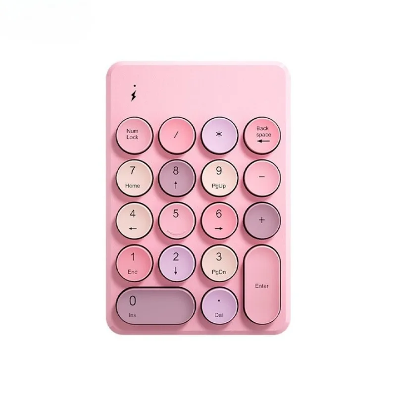 Wireless numeric keypad, financial accounting office, retro round hat, external notebook desktop universal keyboard