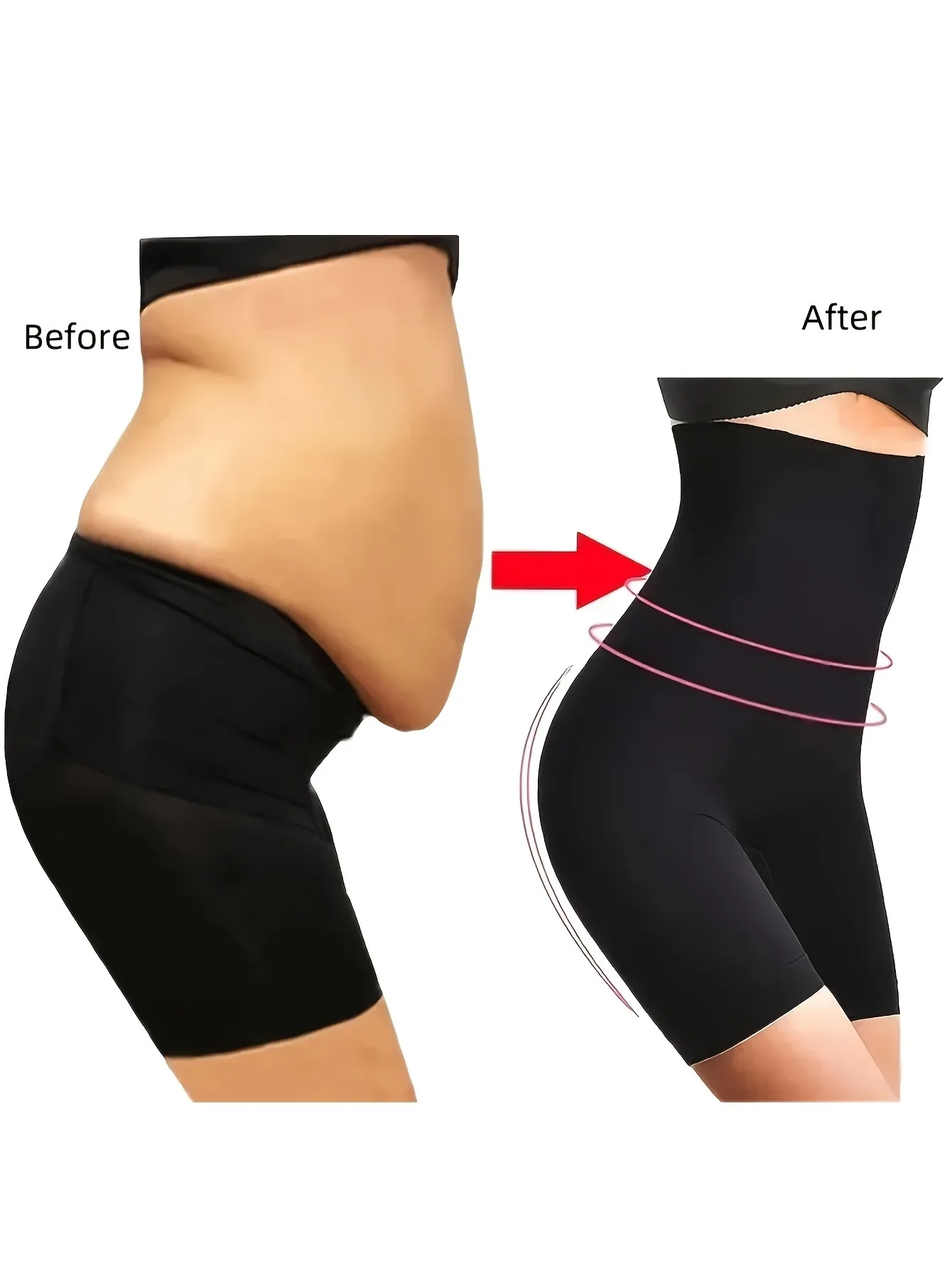 1 Stück Postpartum-Formhöschen mit hoher Taille für Frauen, Bauchkontrolle und Po-Lifting-Effekt