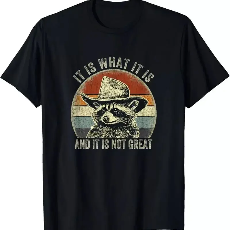 Vintage It Is What And Not Great Raccoon Trash Panda T Shirt