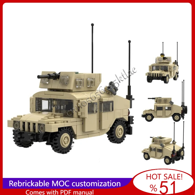 

360-детали MOC, высокая мобильность, пустынные колесные автомобили, модель строительных блоков, кирпичи «сделай сам», креативная сборка, набор игрушек, подарки для детей