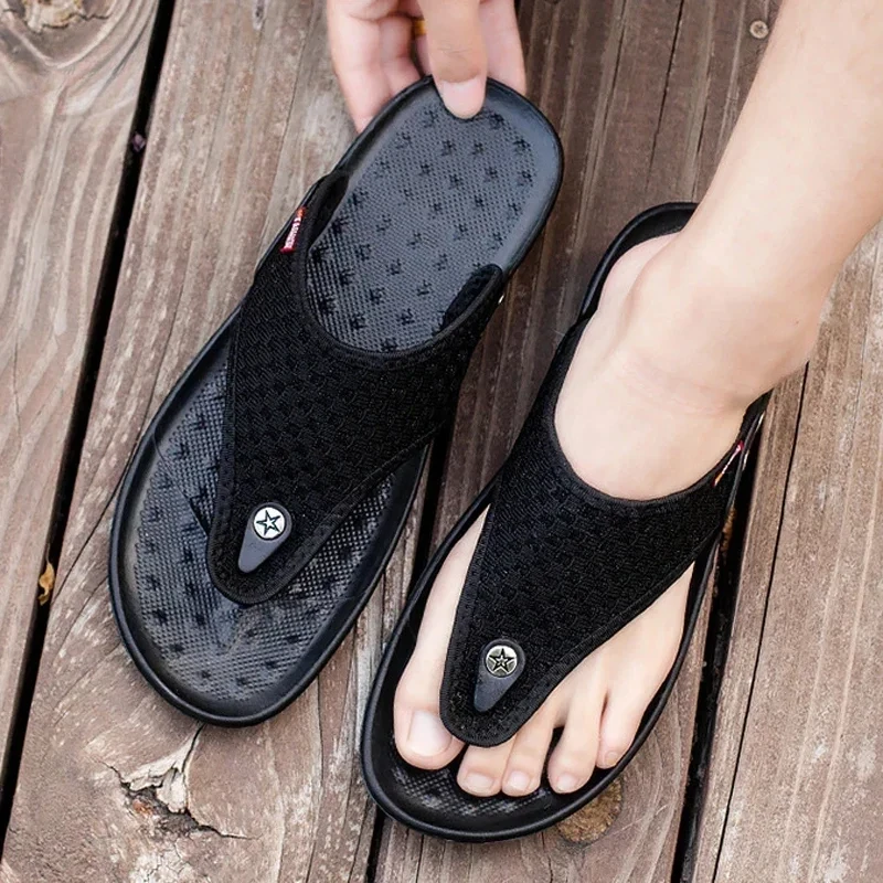 Yrzl Herren Sandalen hochwertige Sommer Outdoor-Schuhe bequeme Strand Slipper Mode lässig Flip Flops rutsch fest für den Menschen