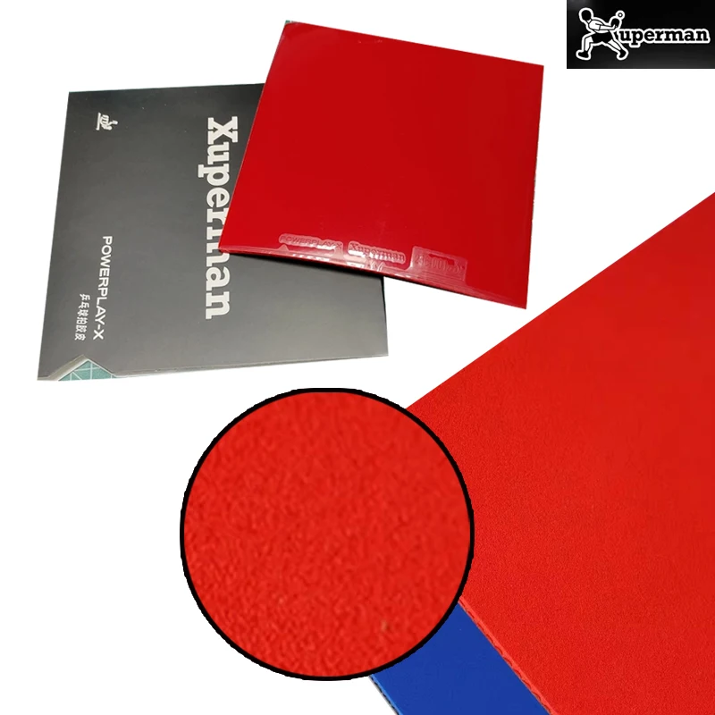 

Накладка для настольного тенниса Xuperman POWERPLAY-X, соревновательная, с короткими шипами, липкая, полулипкая, одобренная ITTF, с губкой, для быстрой атаки Arc Fast Attack
