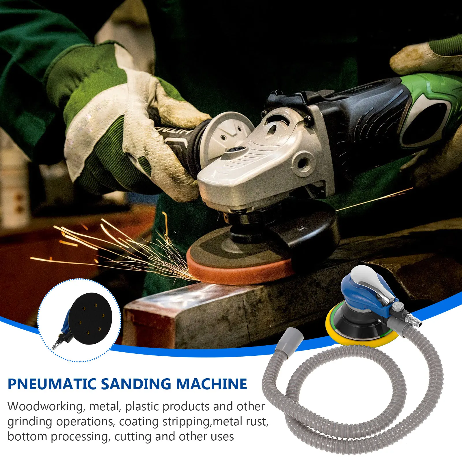 

Polisher Grinding Machine S paper Tool Mini Size Lightweight ABS Material Pneumatic Design Practical Use DIY Waxing Machine