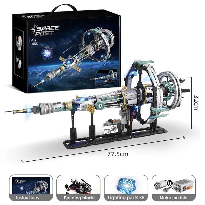 Luft- und Raumfahrt Modell Montage Kit DIY Orion Raumstation Baustein Elektrische Modell Pädagogisches Modell Spielzeug Desktop Ornament