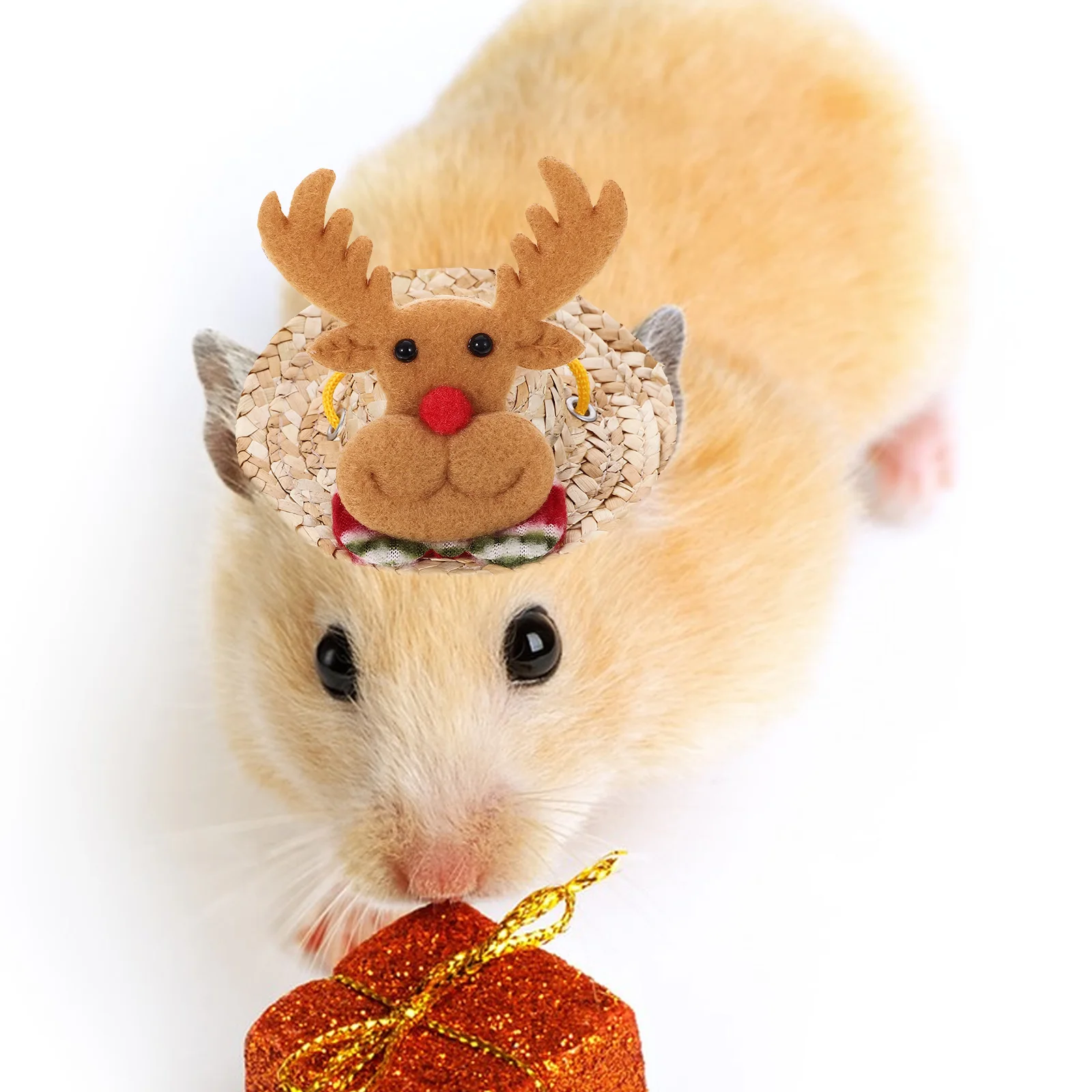 

Hamster Elk Hat Small Animal Antler Pet Headwear Christmas Ferret Photo Prop for Lovely