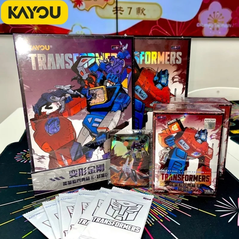 

Коллекционные карты KAYOU New Transformers: Critical Elite Excess Pack Vol.1, лимитированная серия, аниме, XR, HR, AR, редкие коллекционные карты