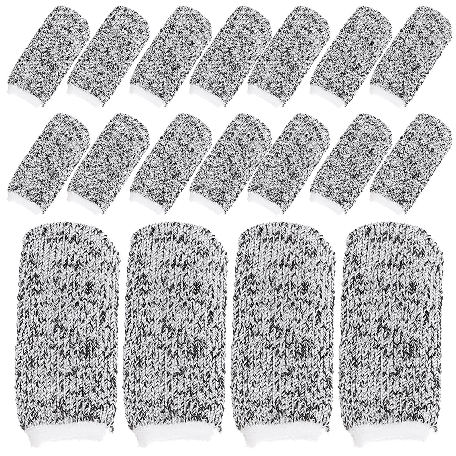 

60 Pcs Cut Finger Protectors Nylon Fingertip Covers Finger Sleeve for Cooking Working Sculpturing Labor Protection