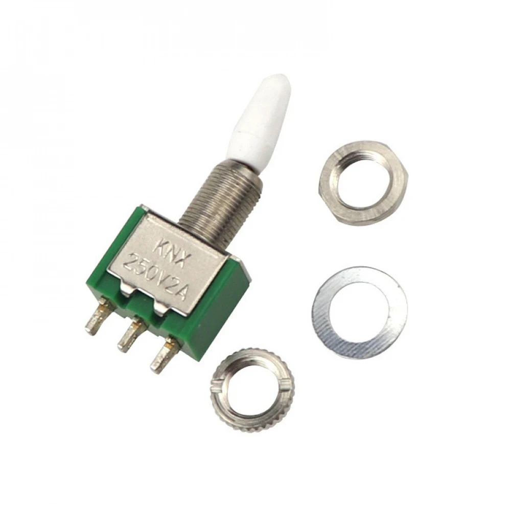 

5PCS Toggle Switch 3 Pin 2 Gear Miniature Toggle Power Switch 2-gear Rocker Arm Switch 2A 250V Toggle Switch