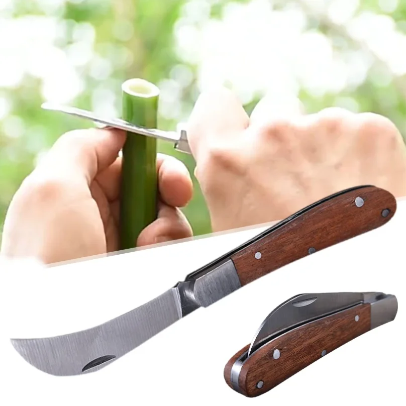 Folding Grafting Scissors Gardening Tool Stainless Steel Grafting Knife Hand Tool Outdoor Multi-functional Cutting Trim Supplies