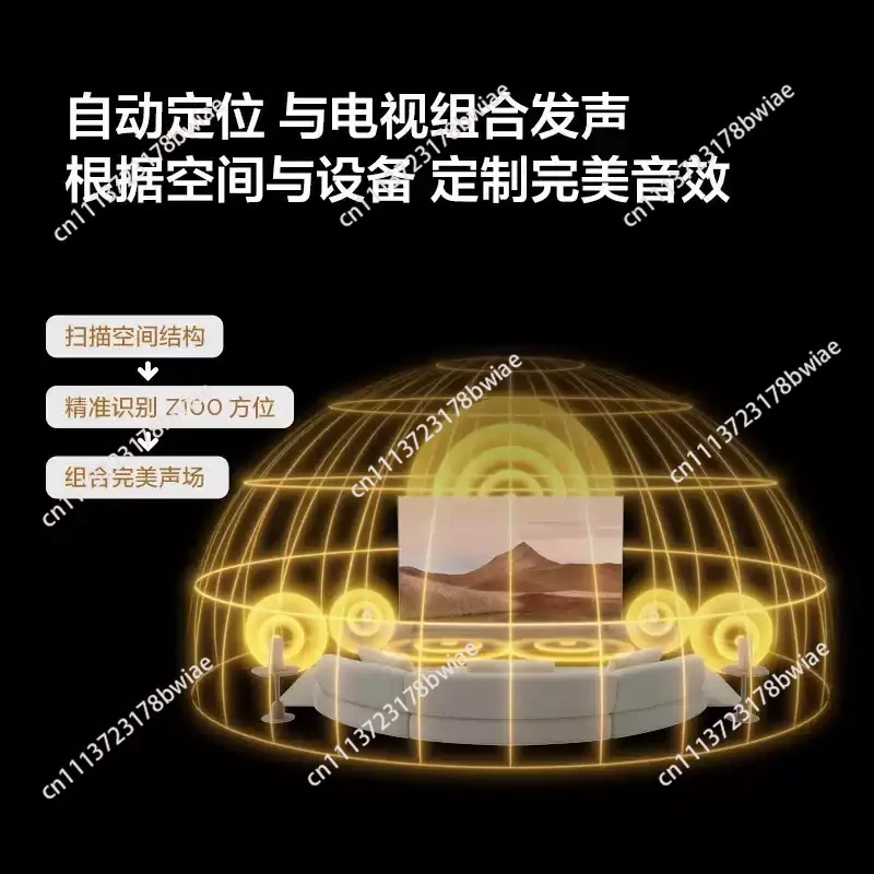 Wireless Speaker Z100 Gold 1.1 Channel TV Soundbar Home Theater Audio Surround Sound System Bluetooth Subwoofer Stereo - view 4