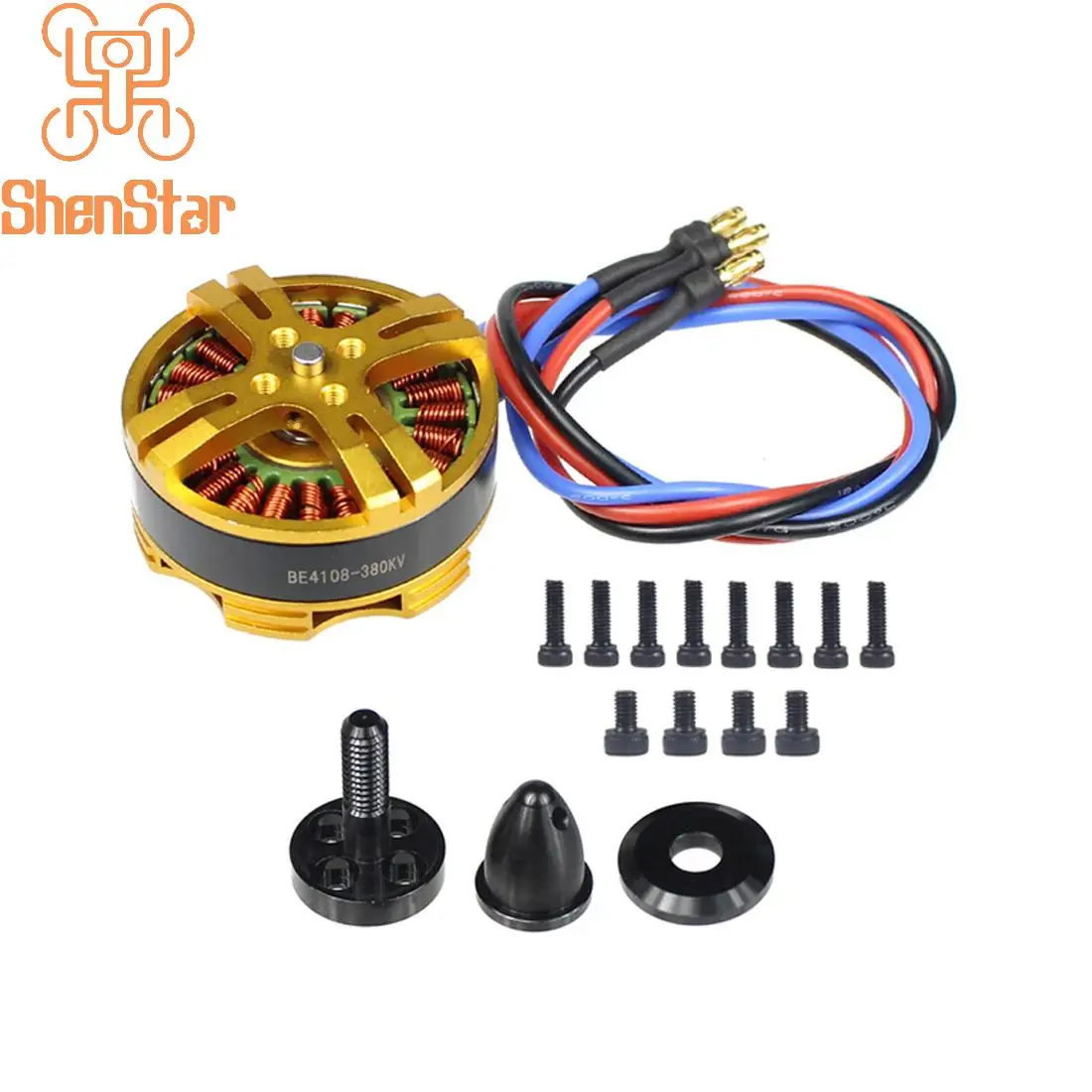 ShenStar 1pc Motor 4108 3-6S 380KV / 580KV / 720KV Disc Type Multi Rotor Brushless Motors Parts Multi Rotor Helicopter Accessory