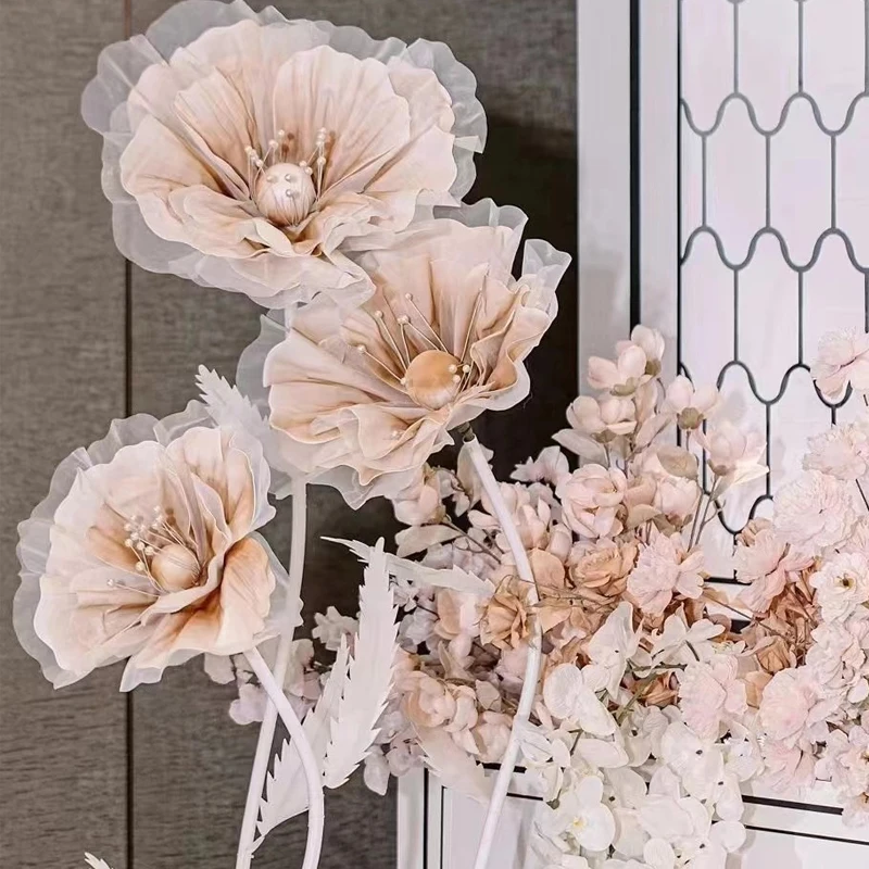 

Simulated Flowers, Handmade FoamPaper Flowers,Floor-Standing FoamFlowers, Internet Celebrity New Wedding Decoration GuideFlowers