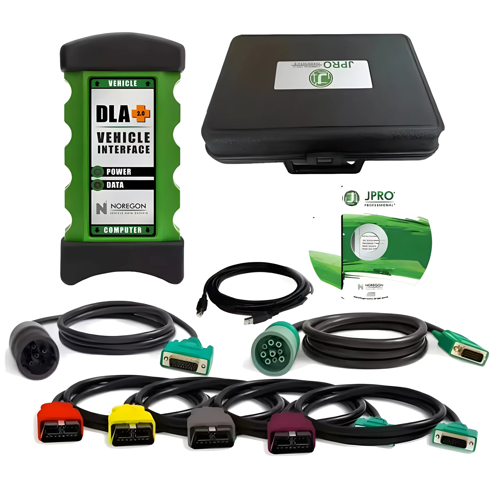 For Noregon JPro DLA+ 2.0 Adapter Kit JPRO DLA+2.0 Diagnostic Tool 2023 V3 Heavy Duty Truck Scanner