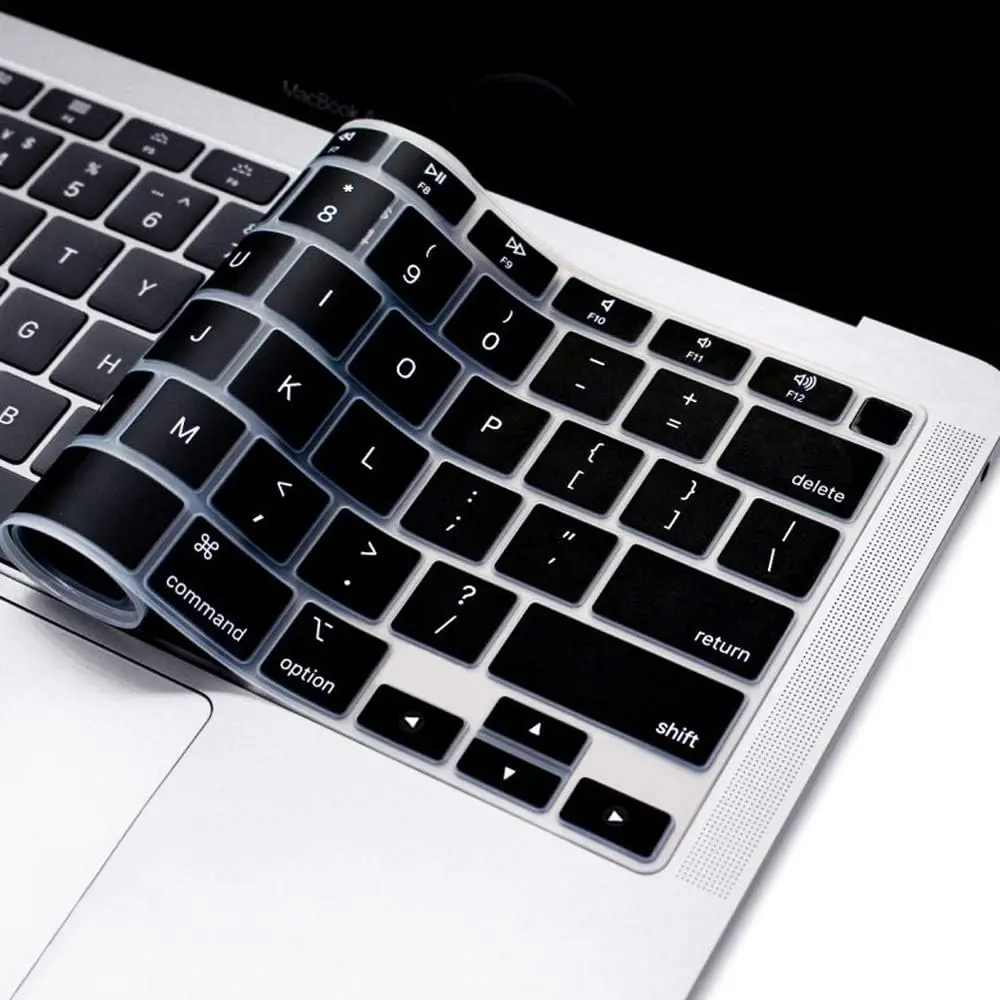 Silicone Keyboard Cover Skin for MacBook Air 13.3 inch A2337 M1 A2179 Touch ID US/EU/UK  Layout Ultra Thin Protector Cover Skin