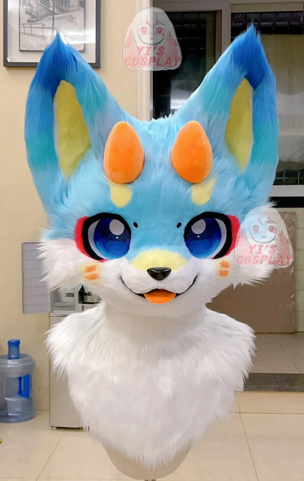 Yis cosplay Custom Furry head Kigurumi Head Cosplay Kemono Fursuit Handmade Headsets Beast Customized Fursuit Kemono Head