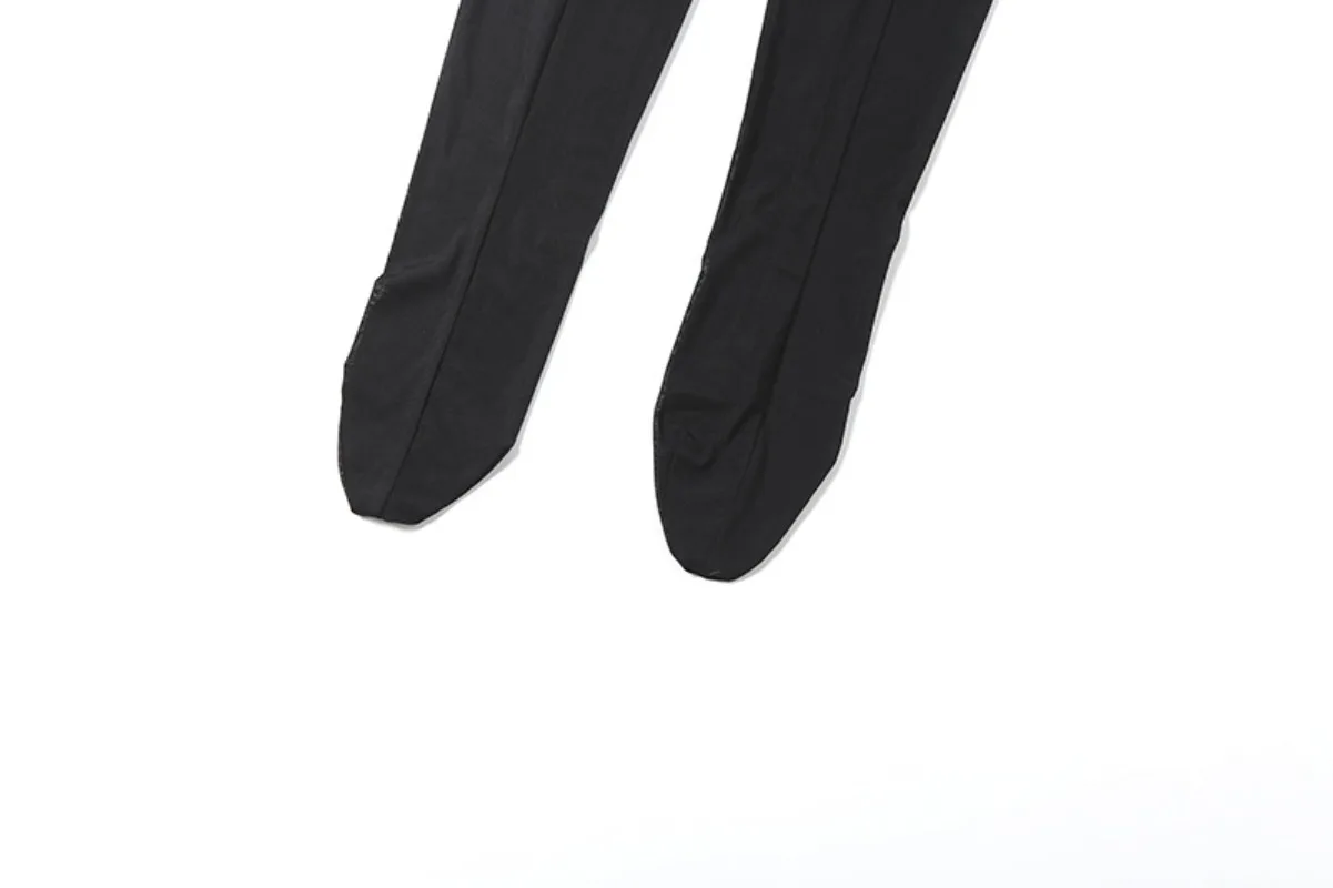 Fita lateral retalhos ver através de malha footed macacões feminino sexy sem alças sem costas ruched hottie macacão magro clubwear