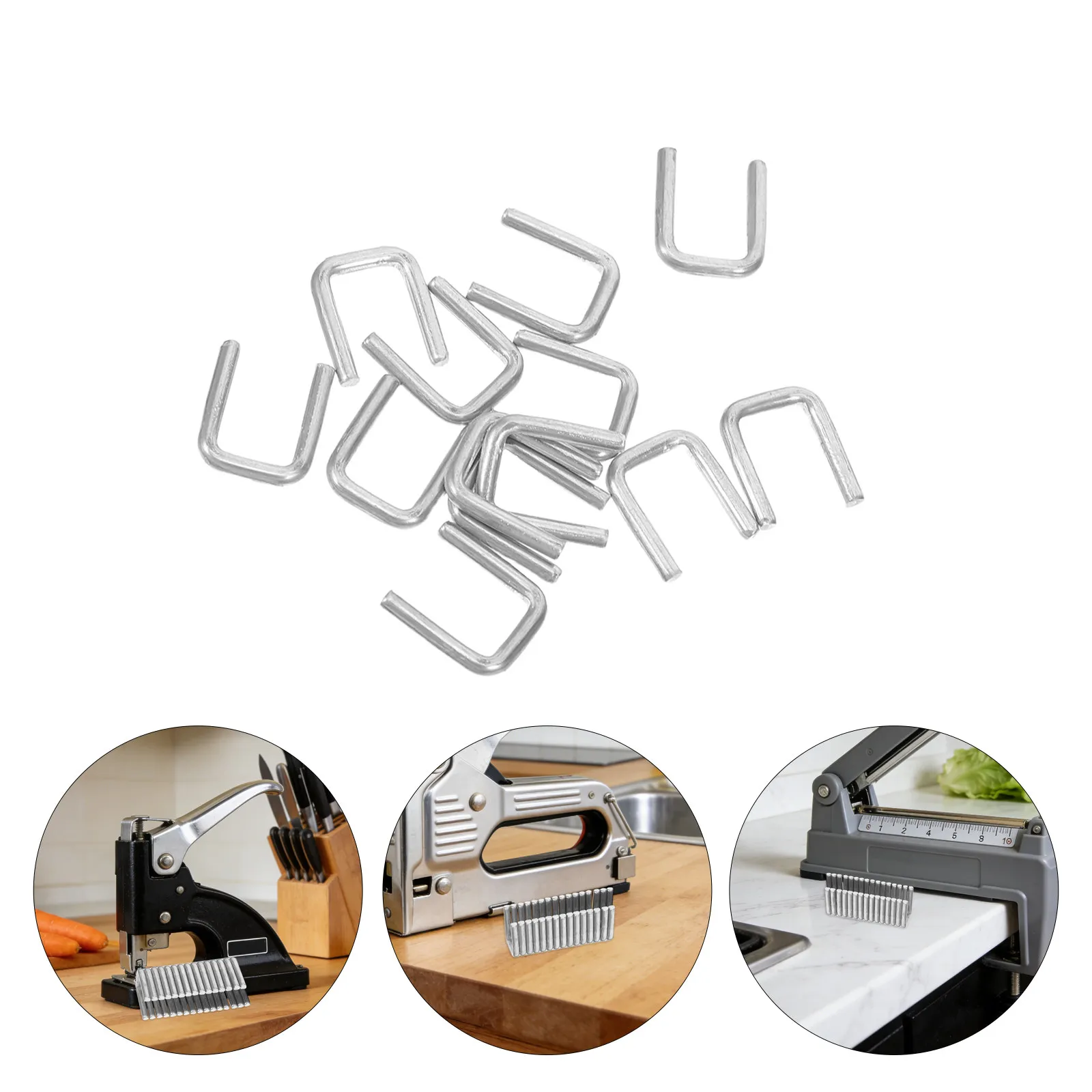 

4000Pcs Food Grade Aluminum U Clips Sausage Linking Clips Reusable Sealing Clamps for Sausage Clipper Machine Bag Tying Tools