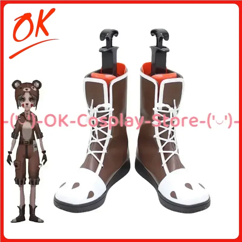 [Customized Size] Identity V Mechanic Tracy Reznik Cosplay Shoes Game Roleplay Prop Halloween Carnival Party Boots PU Leather