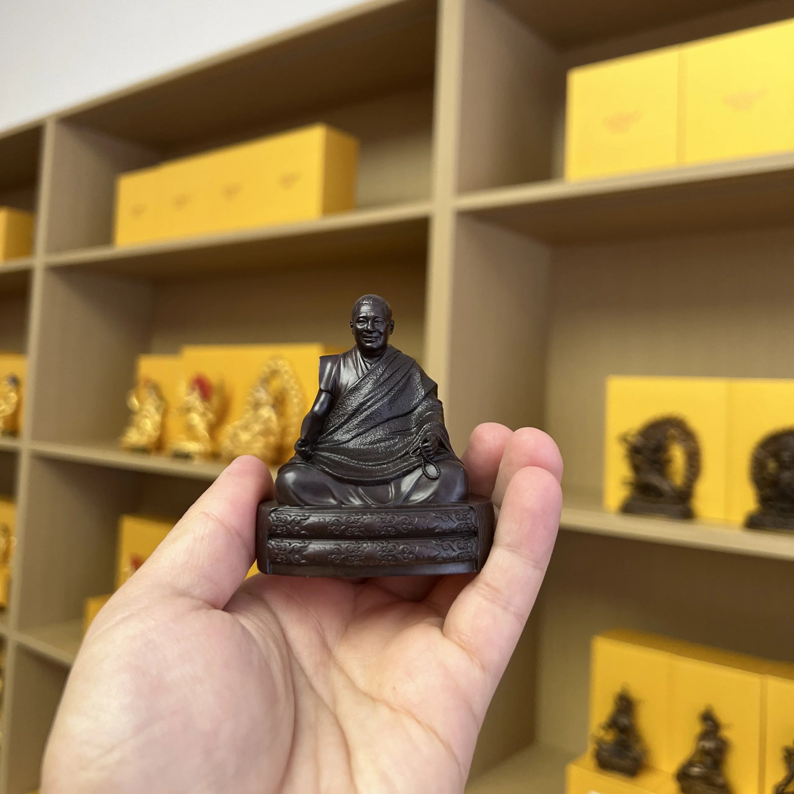Dharmaraja Ruyi Bao Jigme Pengcuo, бронзовая статуя Будды, китайское ретро ностальгическое полуручное украшение
