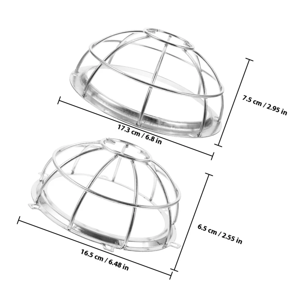 2pcs Fire Sprinkler Head Cover Stainless Steel Sprinkler Guard For Ceiling Interior Residential Protection Lightweight Durable