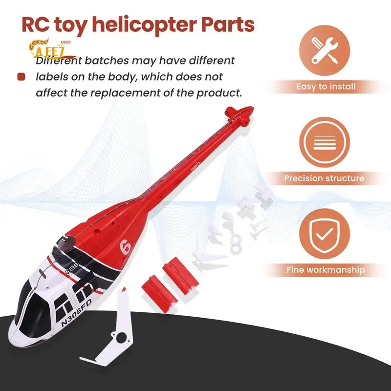 

AEE7-RC Обновление игрушечного вертолета C138, комплект корпуса фюзеляжа для RC ERA C138 Bell 206 1:33, детали радиоуправляемого игрушечного вертолета