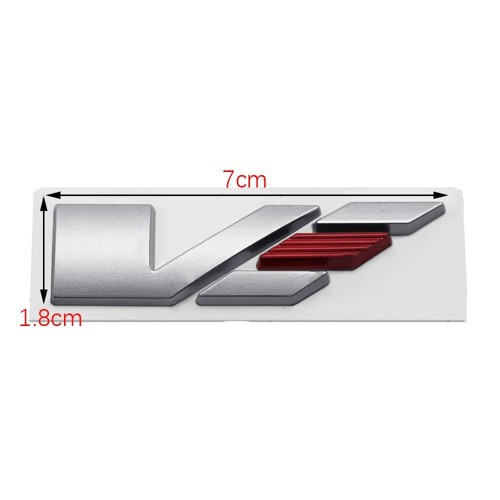 Car Body Side Emblem Rear Trunk Sticker for V Logo Cadillac CTS SLS SRX Escalade ATS Tiburon XT5 XLR