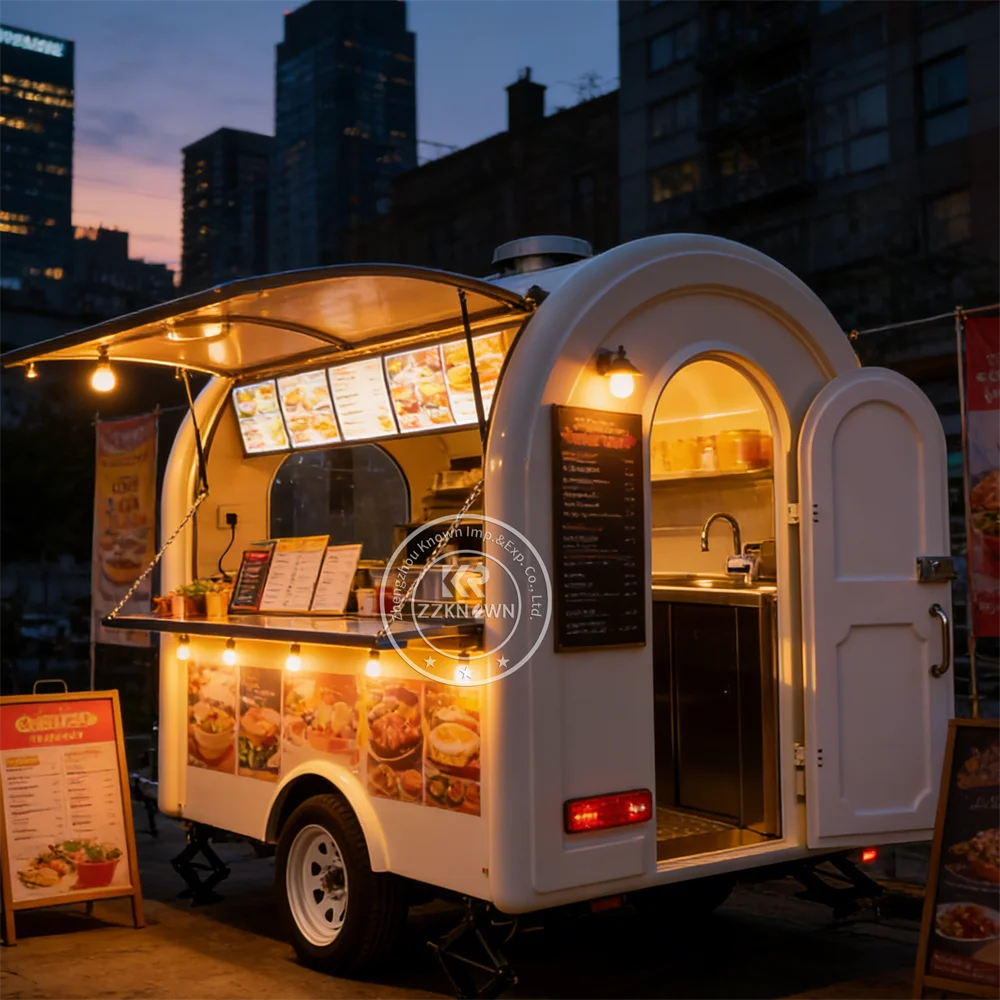 

China Catering Churros Deep Fryer Bbq Trailer Custom Burger Food Truck Mini Concession Food Trailer Fully Equipped