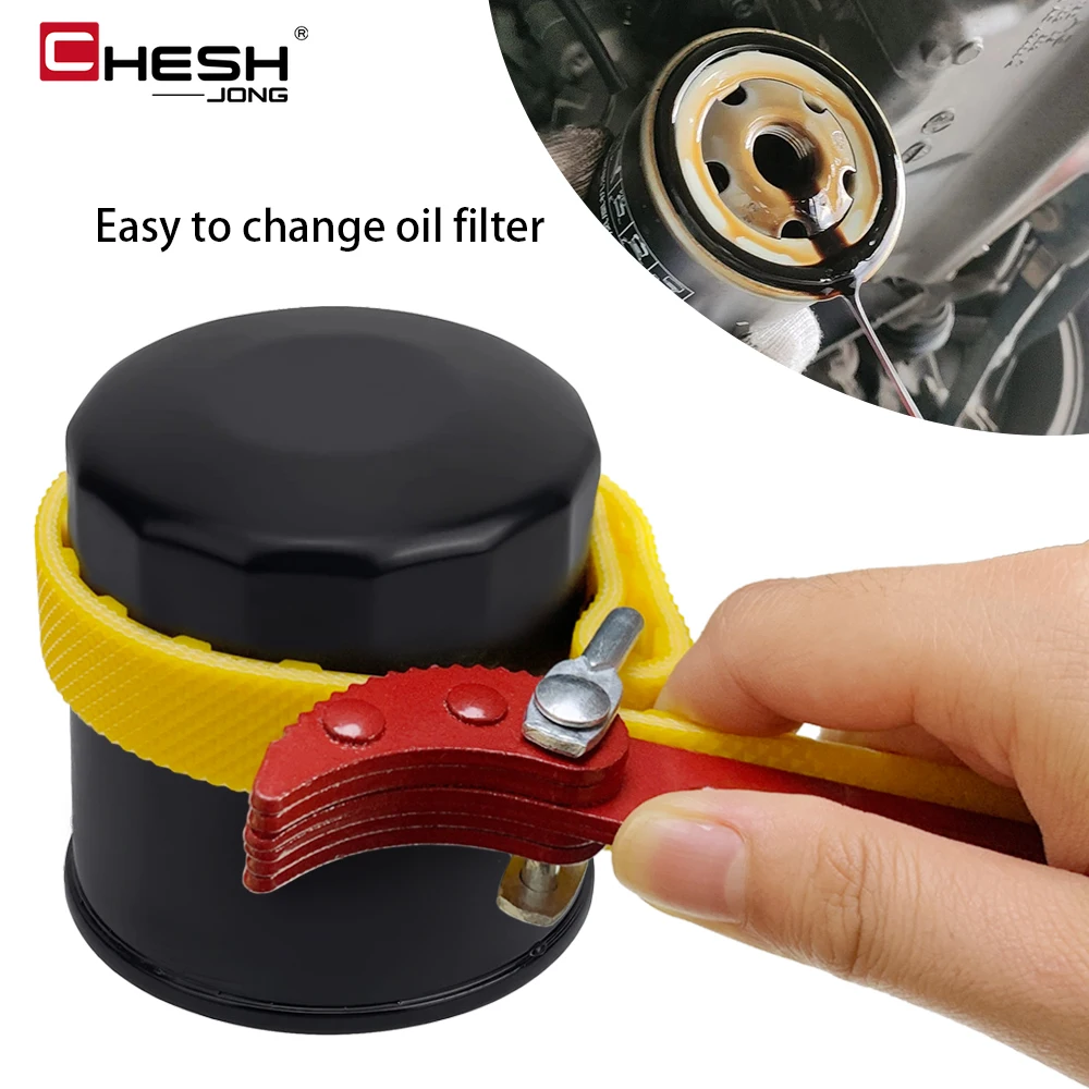 

Belt Wrench Disassembly Tools Car Oil Filter Wrench with Adjustable Length for Replace Water Filters Oil Filters Car Repair Part