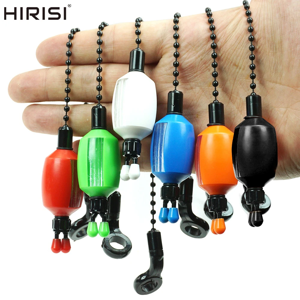 Hirisi B2042 2Pcs Carp Fishing Swinger Bite Indicators 5 Color with Line-Safe Clips Adjustable Sensitivity Fishing Accessories